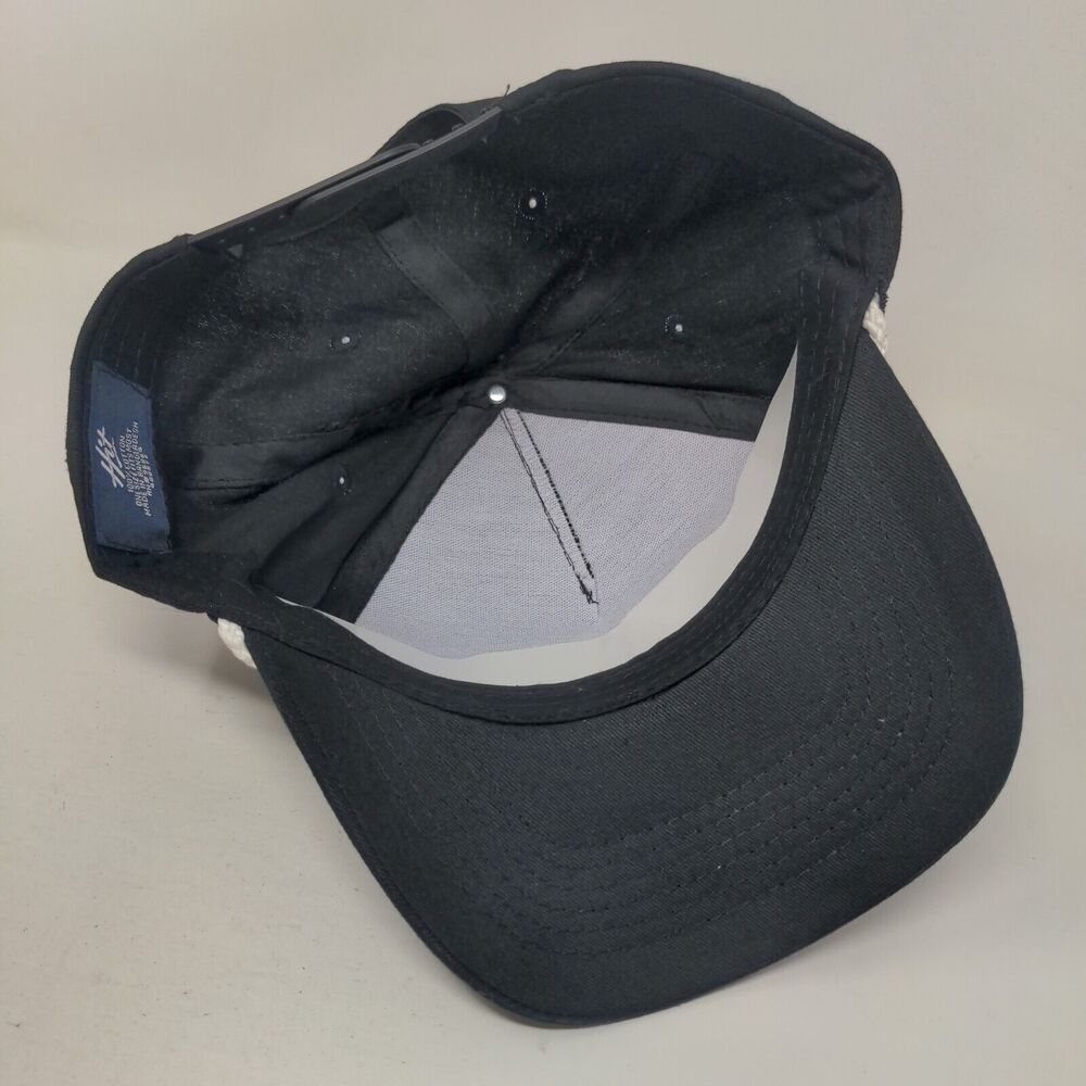 Michigan Snapback Rope Hat Black OSFM Adjustable 5 Panel Hit - Picture 6 of 7